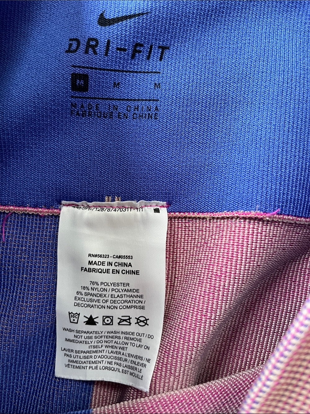 Nike Women’s Pink, Blue & Light Purple Colorblock Leggings Set - Picture 15 of 16